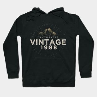 Authentic Vintage 1988 Birthday Design Hoodie